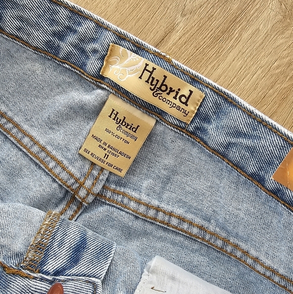NWT Hybrid & Company Womens Jeans Straight Leg Blue - Picture 3 of 6